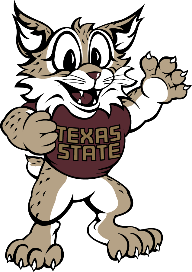 Texas State Bobcats 2015-Pres Mascot Logo diy iron on heat transfer